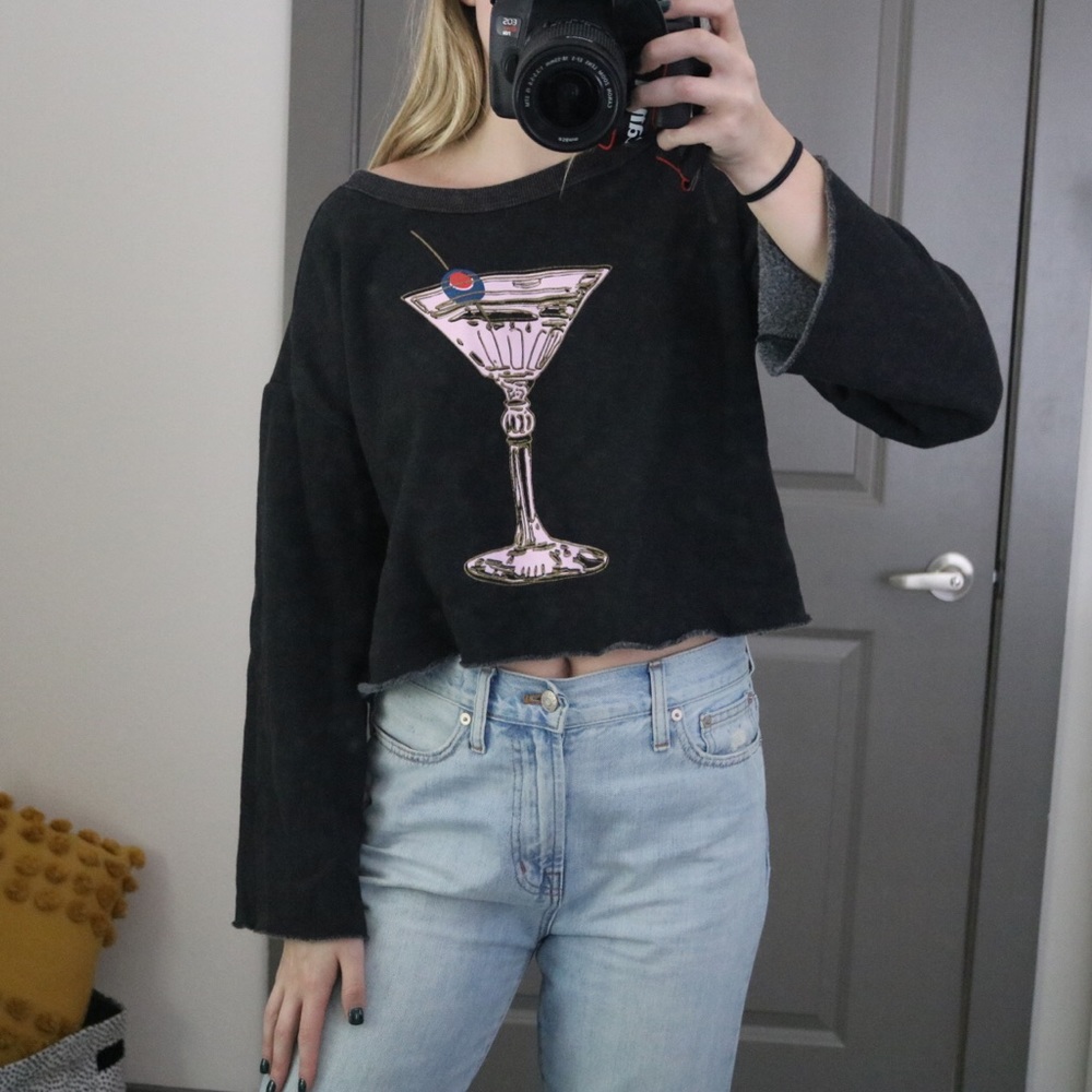 Wildfox Martini, Please Flora Sweatshirt